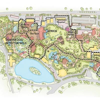 denver zoo drawing of master plan concept