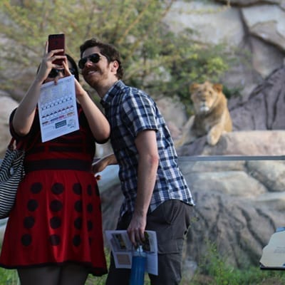 Couple takes selfie at Denver Zoo event - The Watering Hole