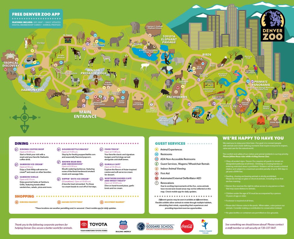 Map - Denver Zoo