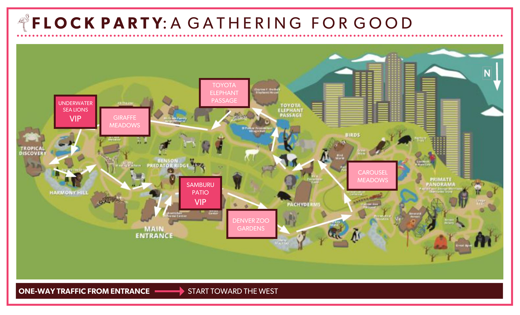 Flock Party Event Map