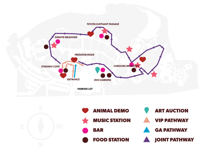 MAP flock party activity map