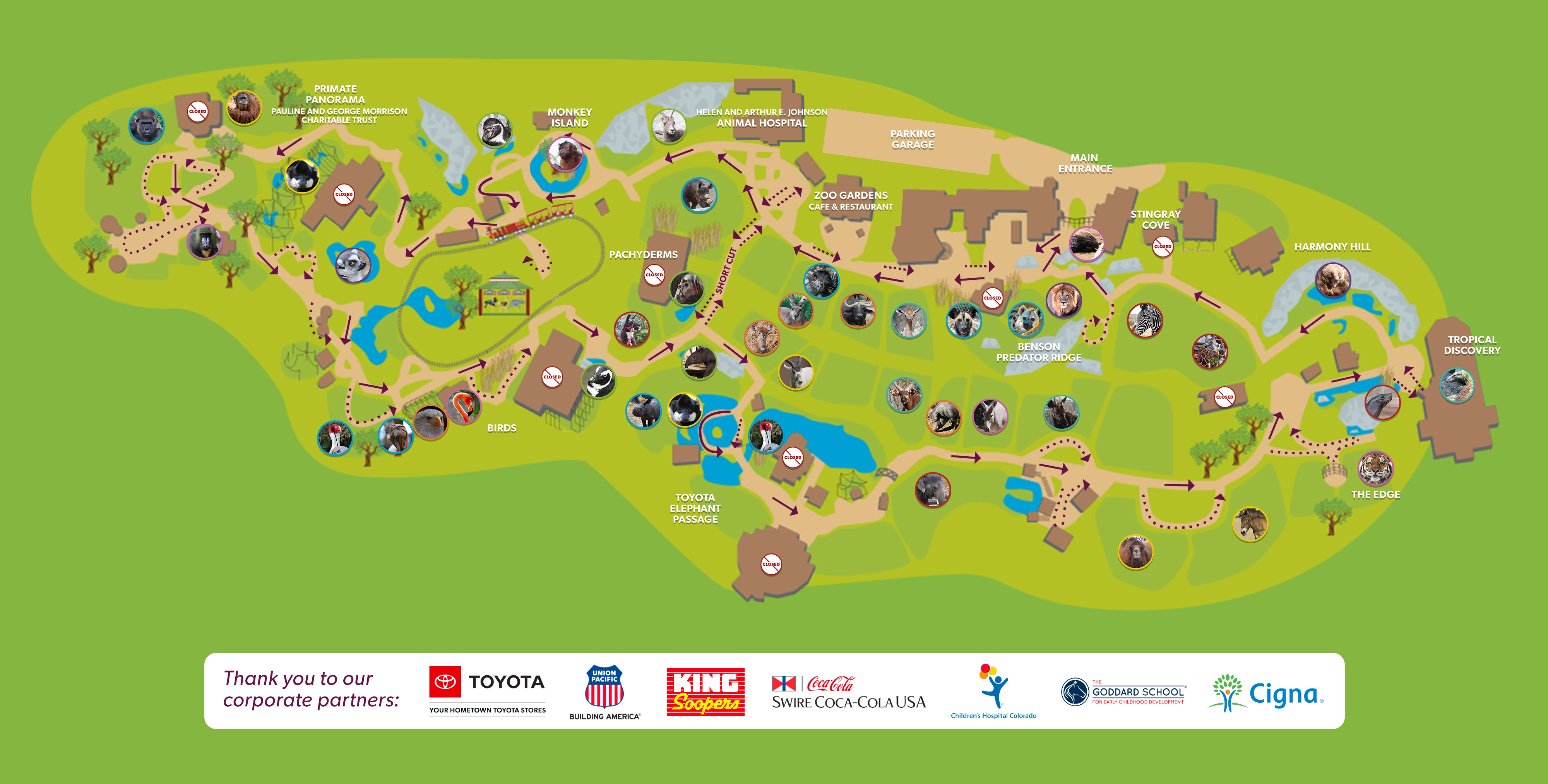 Map - Denver Zoo