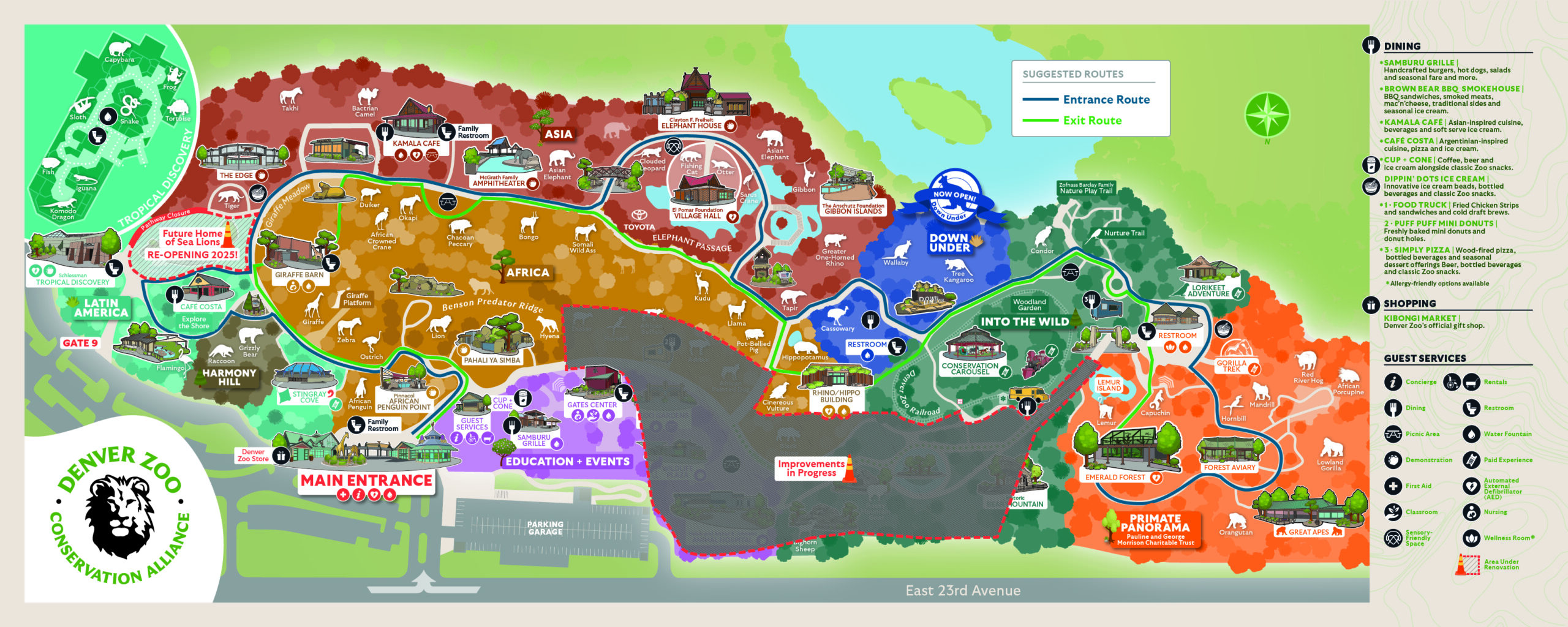 DZCA Map for Water Main Path Closure